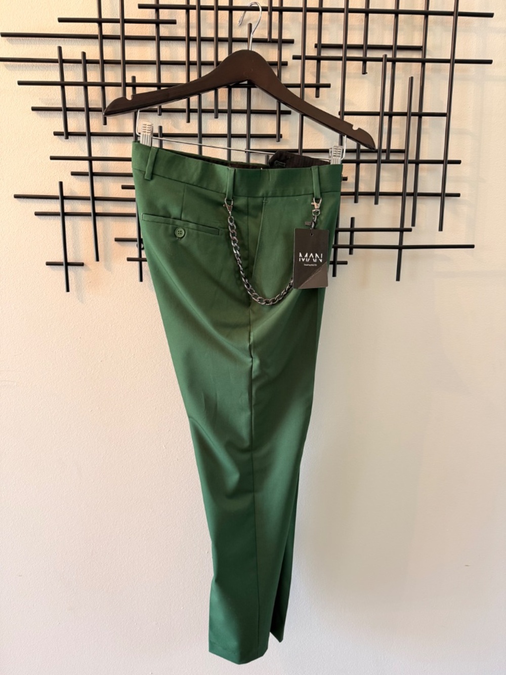 Boohooman Dark Green Double Breasted Suit - Picture 3 of 3